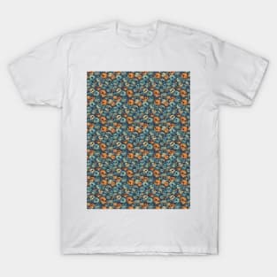 Smilling Colorful Skulls Pattern T-Shirt